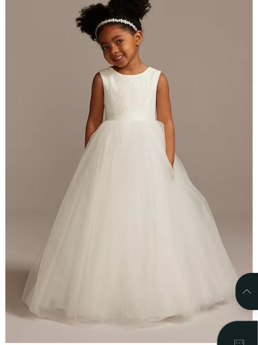 David’s bridal flower girl dress